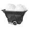 Rubbermaid Commercial Structural Foam Tilt Truck, 0.5 cu yd, Utility Duty, 450 lb Capacity, Black FG9T1300BLA - alternate 3